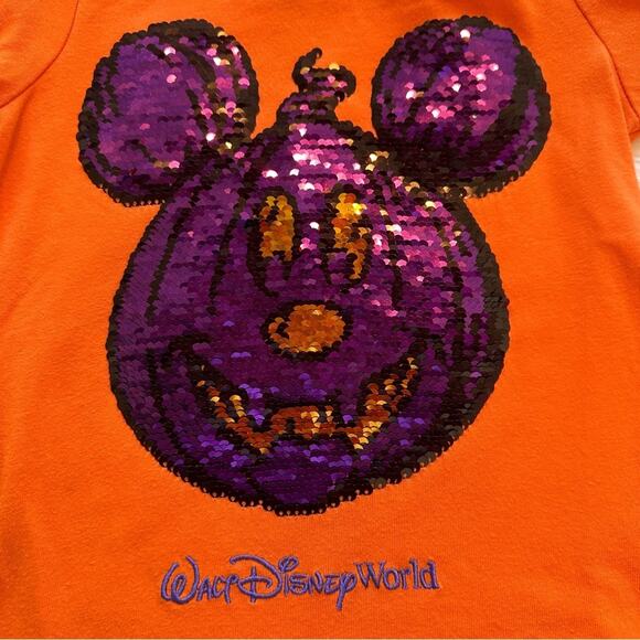 Disney Mickey Mouse Halloween Reversible Sequin Tee - Picture 3 of 5